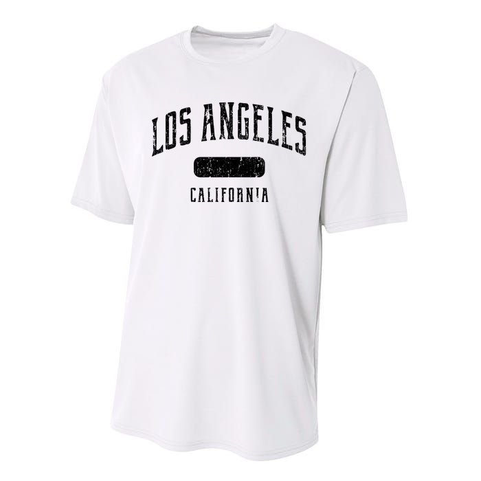 Los Angeles California Distressed Sports Design Performance Sprint T-Shirt