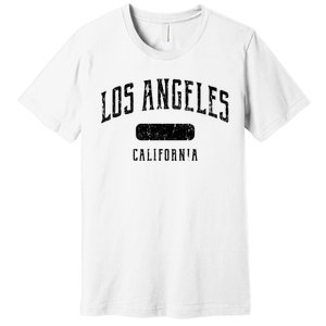 Los Angeles California Distressed Sports Design Premium T-Shirt