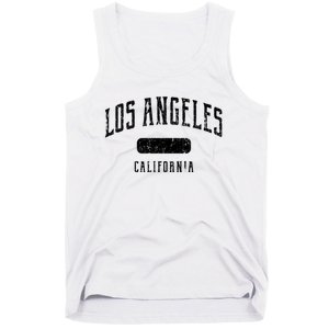 Los Angeles California Distressed Sports Design Tank Top