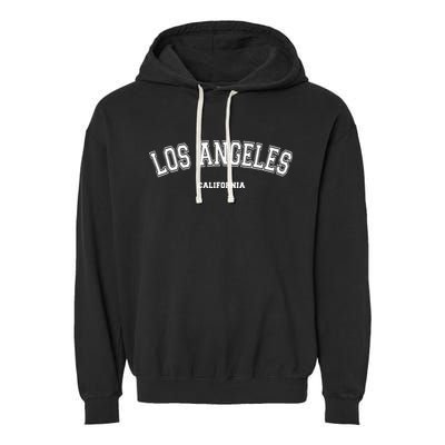 Los Angeles California Garment-Dyed Fleece Hoodie