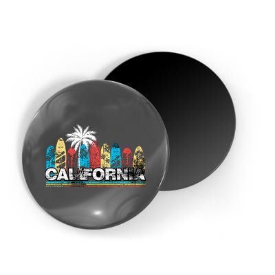 Los Angeles California Surfboard Theme Magnet