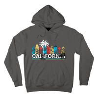 Los Angeles California Surfboard Theme Tall Hoodie