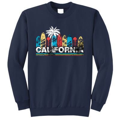 Los Angeles California Surfboard Theme Sweatshirt