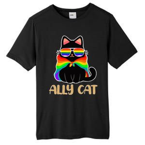 LGBT Ally Cat Be Kind Gay Rainbow Funny LGBTQ Gift Idea Tall Fusion ChromaSoft Performance T-Shirt