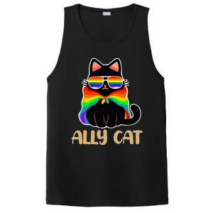 LGBT Ally Cat Be Kind Gay Rainbow Funny LGBTQ Gift Idea PosiCharge Competitor Tank