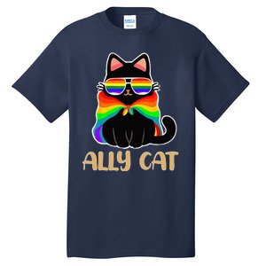 LGBT Ally Cat Be Kind Gay Rainbow Funny LGBTQ Gift Idea Tall T-Shirt