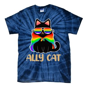 LGBT Ally Cat Be Kind Gay Rainbow Funny LGBTQ Gift Idea Tie-Dye T-Shirt