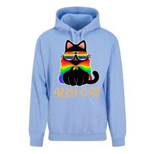 LGBT Ally Cat Be Kind Gay Rainbow Funny LGBTQ Gift Idea Unisex Surf Hoodie