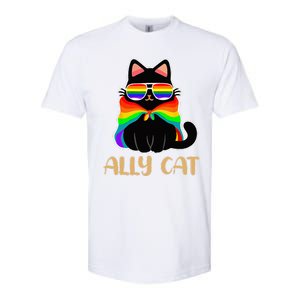 LGBT Ally Cat Be Kind Gay Rainbow Funny LGBTQ Gift Idea Softstyle CVC T-Shirt