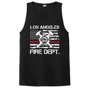 Los Angeles California Fire Department Thin Red Line Fireman PosiCharge Competitor Tank