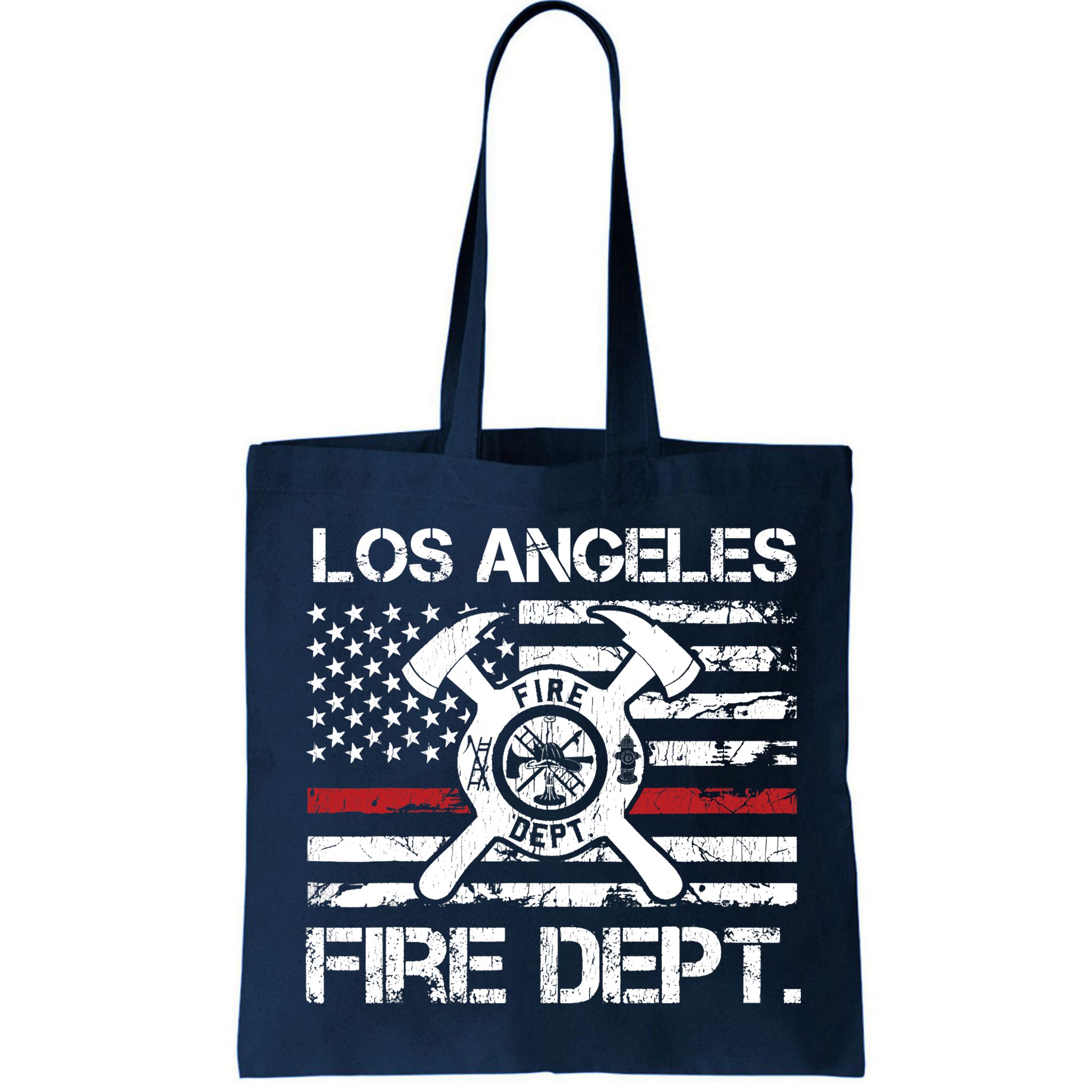 Los Angeles California Fire Department Thin Red Line Fireman Bag