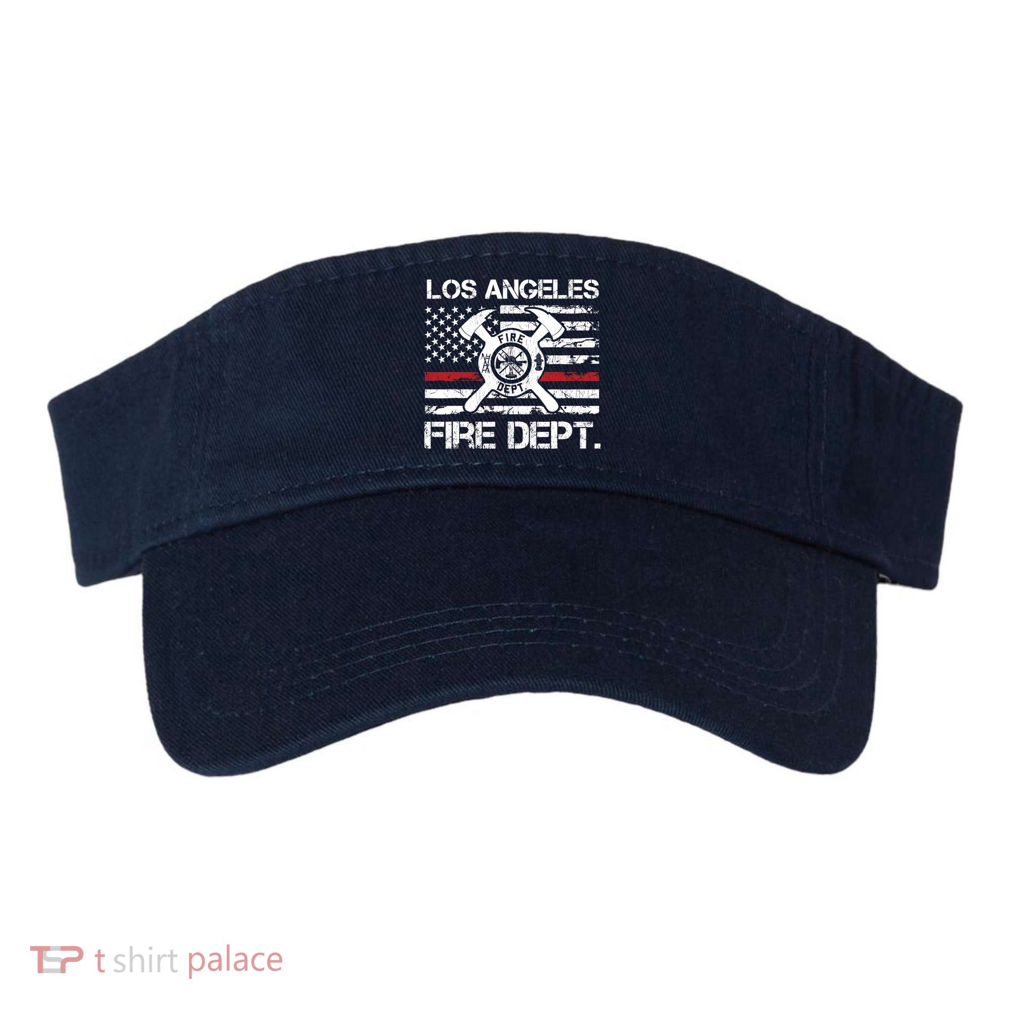 Los Angeles California Fire Department Thin Red Line Fireman Visor