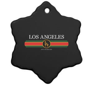 Los Angeles City Of Dreams Ceramic Star Ornament