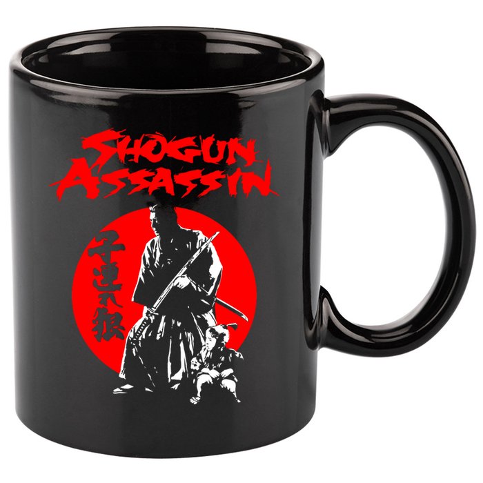 Lonewolf And Cub Aka Shogun Assassin Shintaro Katsu Japanese Classic Samurai Mov 11oz C Handle Ceramic Mug