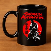 Lonewolf And Cub Aka Shogun Assassin Shintaro Katsu Japanese Classic Samurai Mov 11oz C Handle Ceramic Mug
