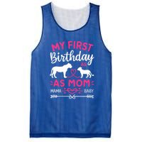 Lioness And Cub Love My First Birthday As Mom Funny Gift Mesh Reversible Basketball Jersey Tank