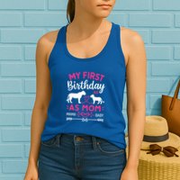 Lioness And Cub Love My First Birthday As Mom Funny Gift Womens Tank Top
