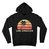 Los Angeles Ca Vintage 70s Retro Throwback Design Hoodie