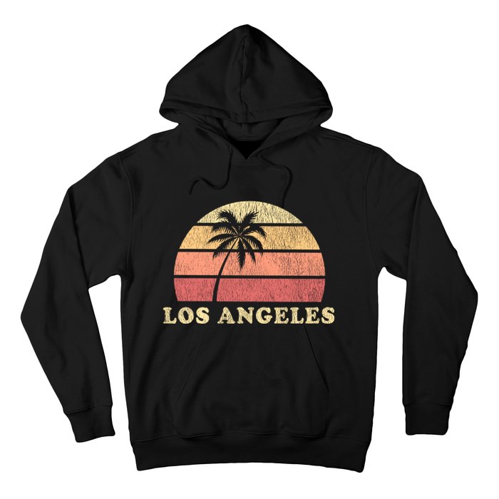 Los Angeles Ca Vintage 70s Retro Throwback Design Hoodie