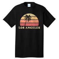 Los Angeles Ca Vintage 70s Retro Throwback Design Tall T-Shirt