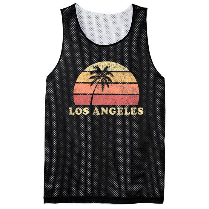 Los Angeles Ca Vintage 70s Retro Throwback Design Mesh Reversible Basketball Jersey Tank