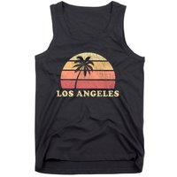 Los Angeles Ca Vintage 70s Retro Throwback Design Tank Top