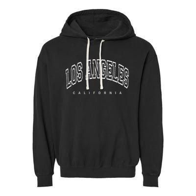 Los Angeles California Throwback Garment-Dyed Fleece Hoodie