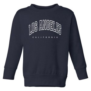 Los Angeles California Throwback Design Classic Toddler Sweatshirt