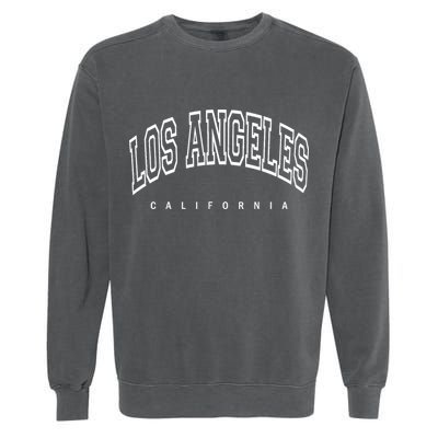 Los Angeles California Throwback Design Classic Garment-Dyed Sweatshirt