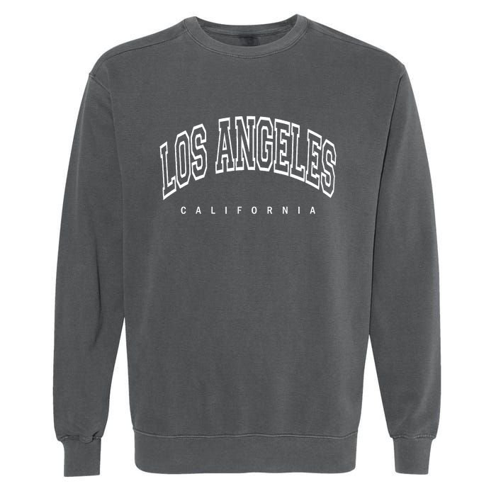 Los Angeles California Throwback Design Classic Garment-Dyed Sweatshirt