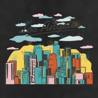 Los Angeles City View 7 Panel Mesh Trucker Snapback Hat