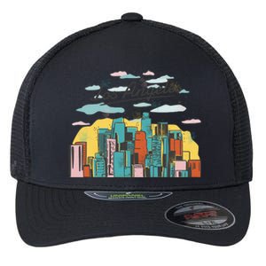 Los Angeles City View Flexfit Unipanel Trucker Cap