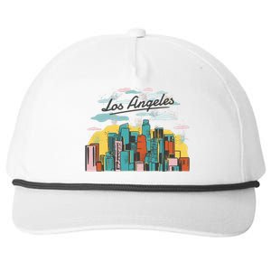 Los Angeles City View Snapback Five-Panel Rope Hat