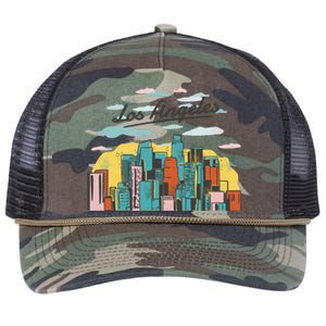 Los Angeles City View Retro Rope Trucker Hat Cap