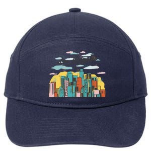 Los Angeles City View 7-Panel Snapback Hat