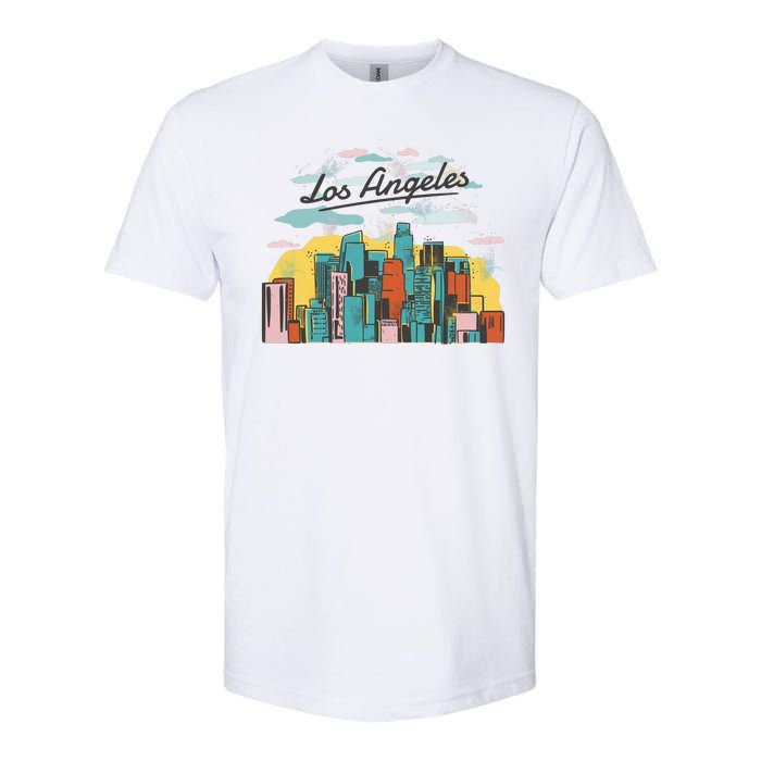 Los Angeles City View Softstyle CVC T-Shirt