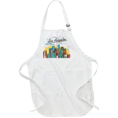 Los Angeles City View Full-Length Apron With Pockets