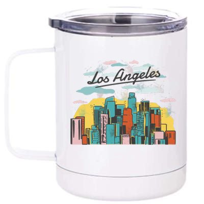 Los Angeles City View 12 oz Stainless Steel Tumbler Cup