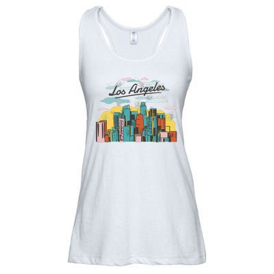 Los Angeles City View Ladies Essential Flowy Tank