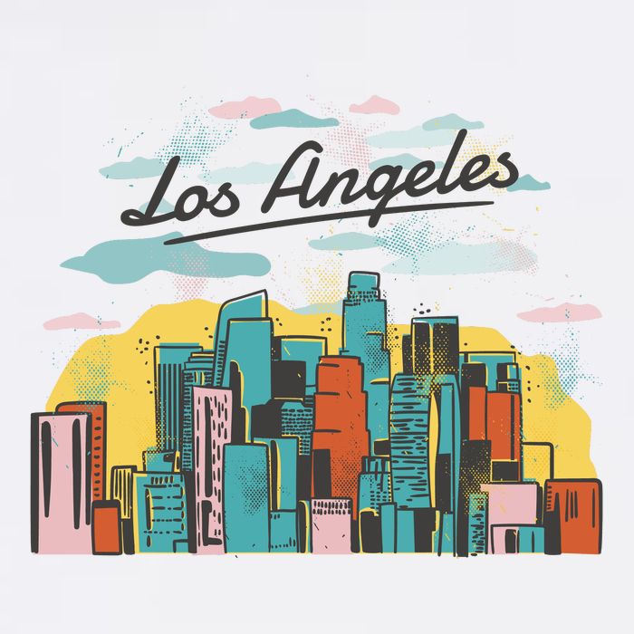 Los Angeles City View Flatbill Hat