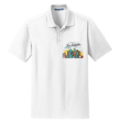 Los Angeles City View Dry Zone Grid Polo