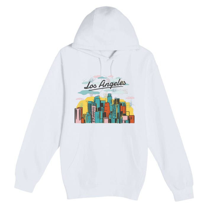 Los Angeles City View Premium Pullover Hoodie