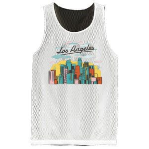 Los Angeles City View Mesh Reversible Basketball Jersey Tank