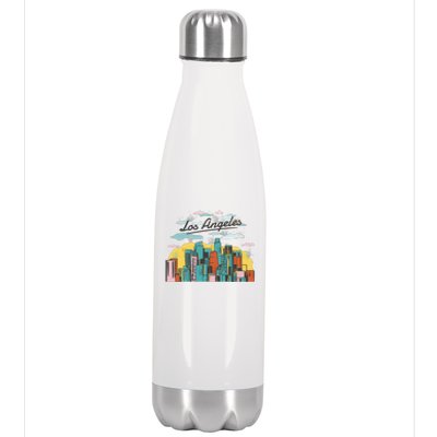 Los Angeles City View Stainless Steel Insulated Water Bottle