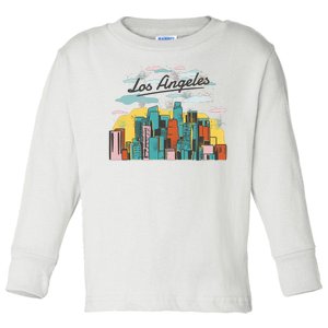 Los Angeles City View Toddler Long Sleeve Shirt