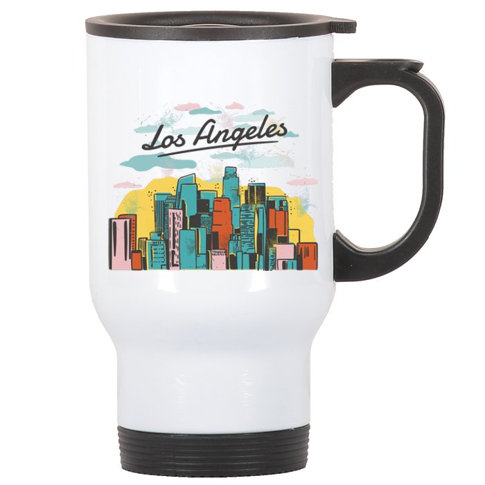 Los Angeles City View Stainless Steel Travel Mug