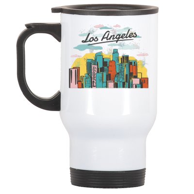 Los Angeles City View Stainless Steel Travel Mug