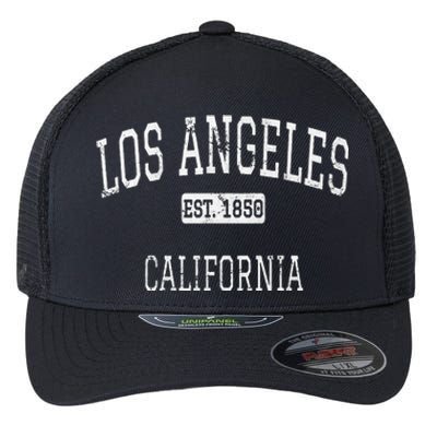 Los Angeles California Ca Vintage Flexfit Unipanel Trucker Cap