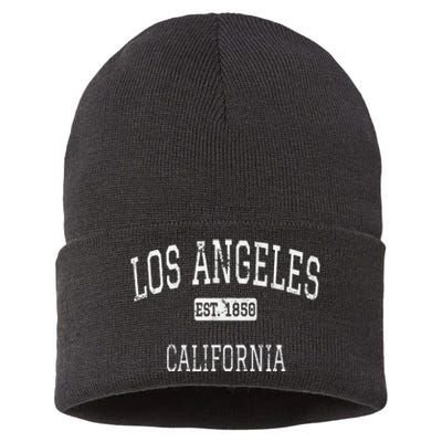 Los Angeles California Ca Vintage Sustainable Knit Beanie