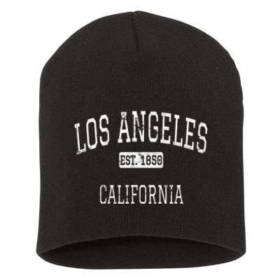 Los Angeles California Ca Vintage Short Acrylic Beanie